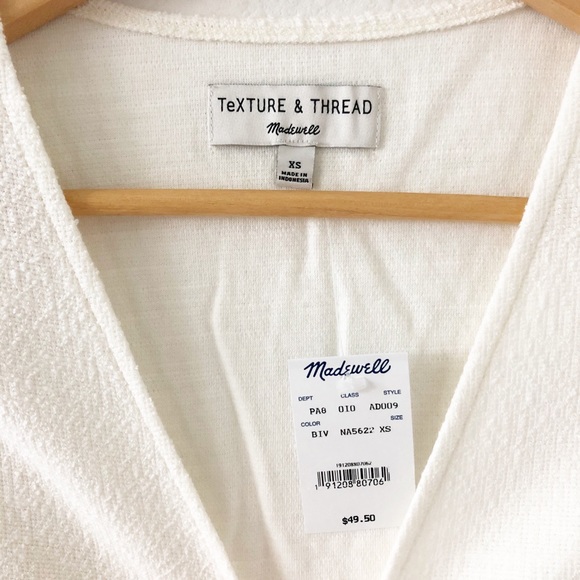 Madewell • Texture & Thread Puff Sleeve Wrap Top - Picture 7 of 9